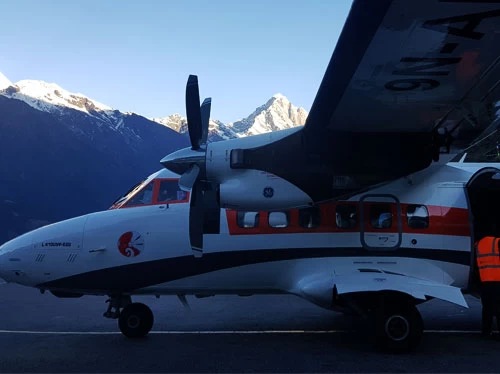 Lukla airport in Everest region