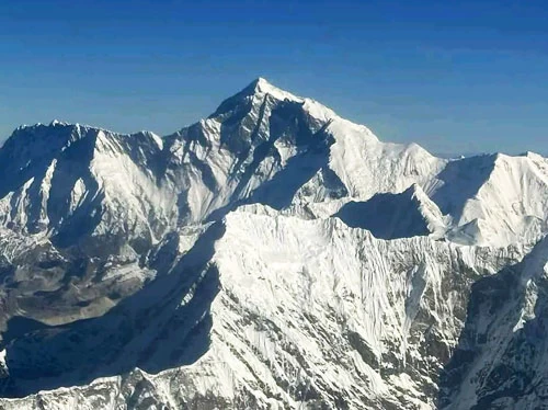 Mount Everest View from the Plane.