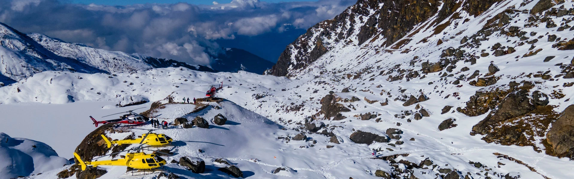 heli in mountain