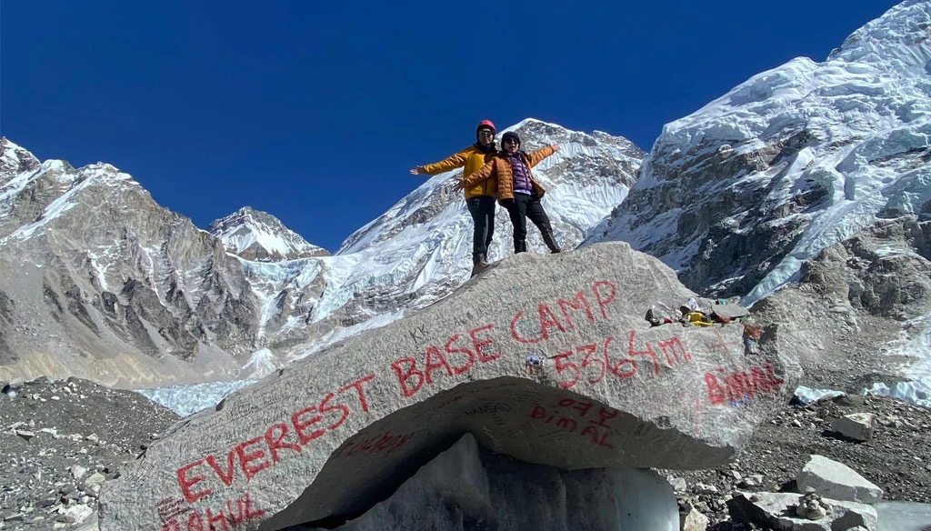 At Everest Base Camp