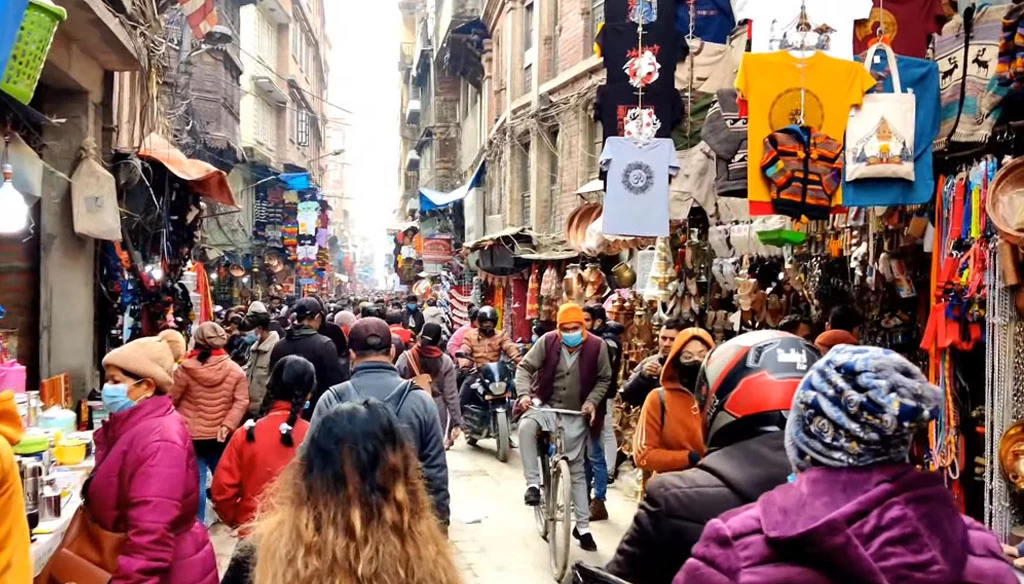 we enjoyed different types of shop laid in ashon market in kathmandu during our kathmandu city tour