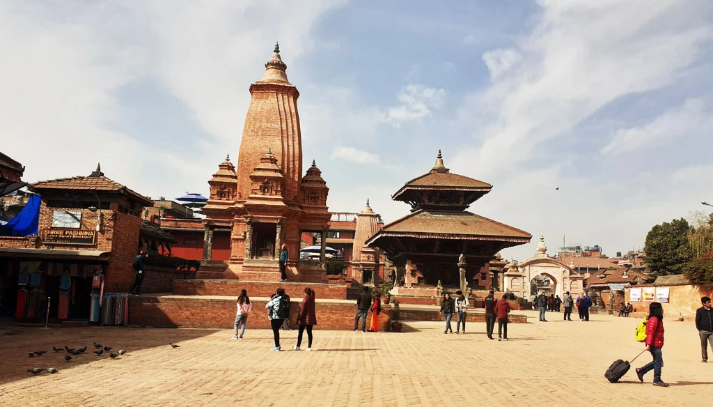 we visited the oldest city of bhaktapur during our short family tour