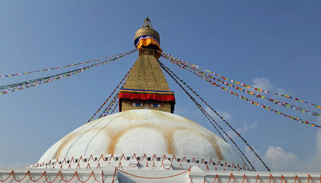 Boudhanath Stupa, as pictured during the Kathmandu tour.