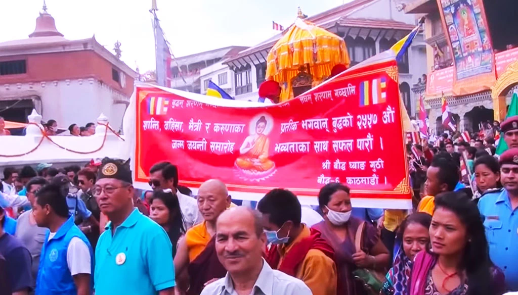 buddha jayanti carnival festival takes place in boudhanath kathmandu every year