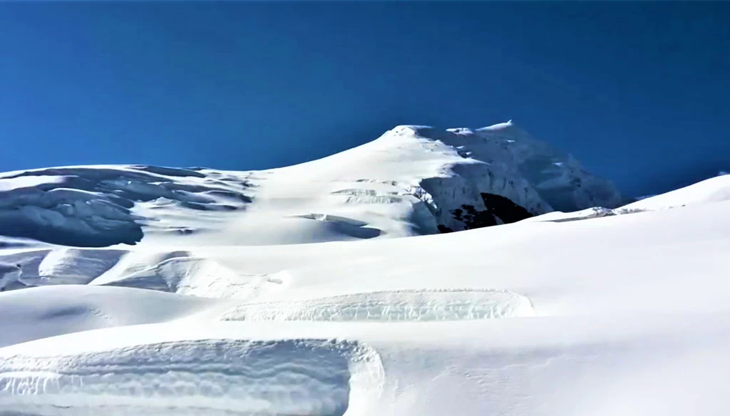 Chulu West Peak EnRoute to the Summit from High Camp.