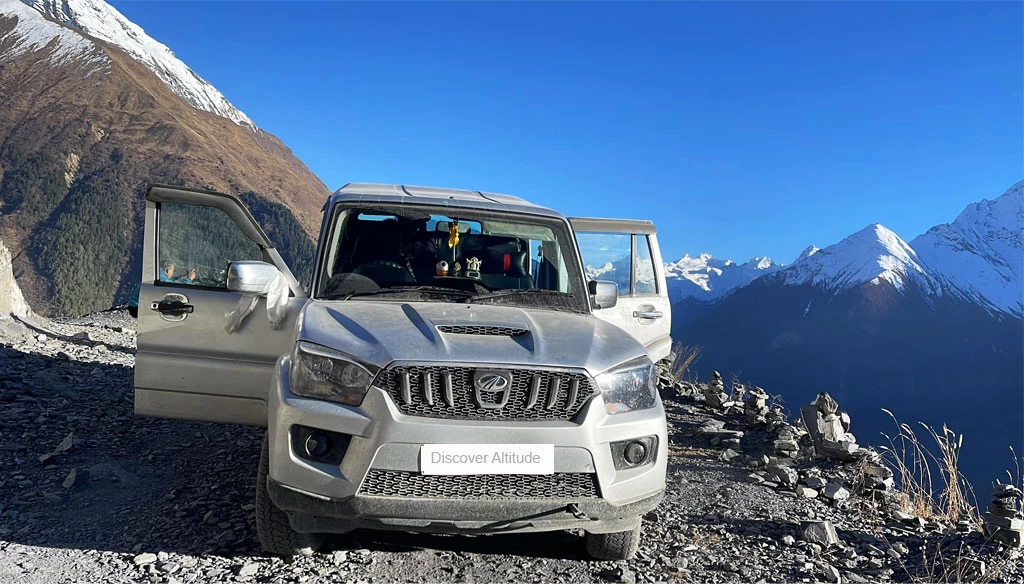 Jeep in Muktinath