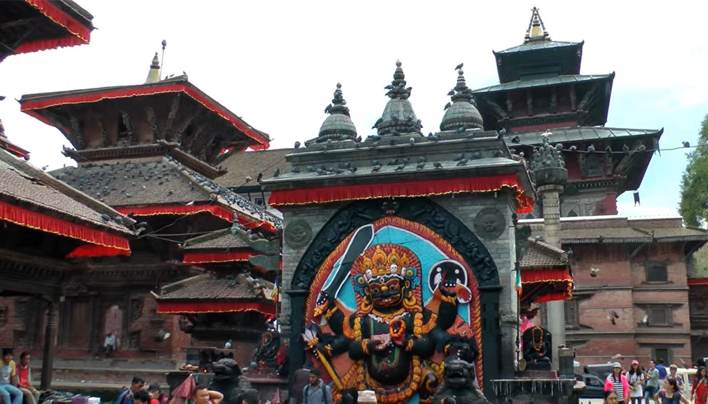 Kal Bhairav Temple in Kathmandu Durbar Square in Kathmandu.