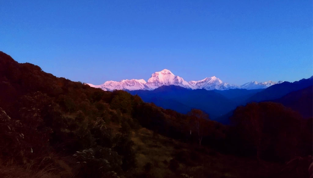 Mount Dhaulagiri from Ghorepani