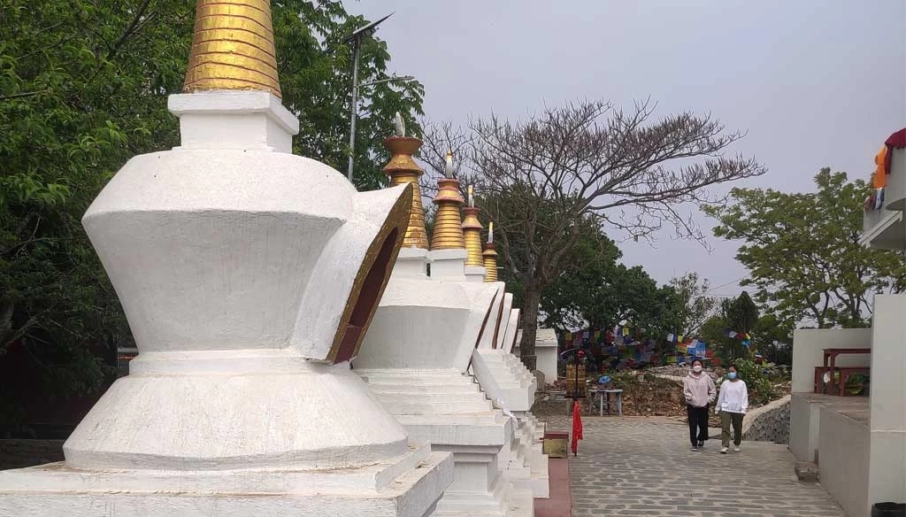 we can see beautiful stupas during our Namobuddha day hike in Nepal.