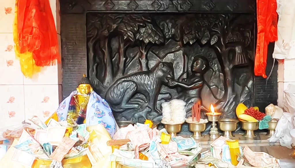 the place where buddha gave his flesh to tiger in Namobuddha