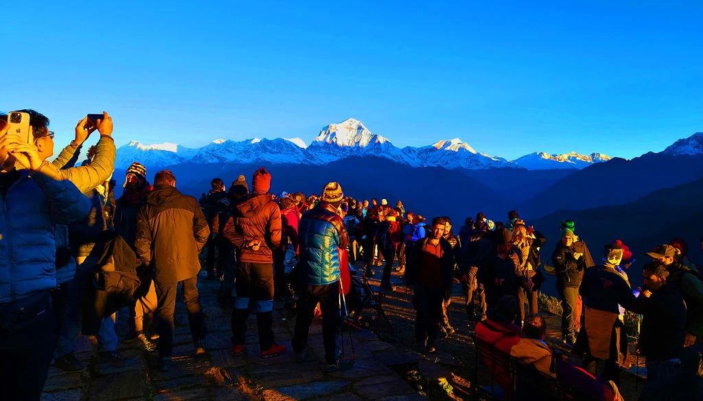 mount Dhaulagiri from Poon hill.