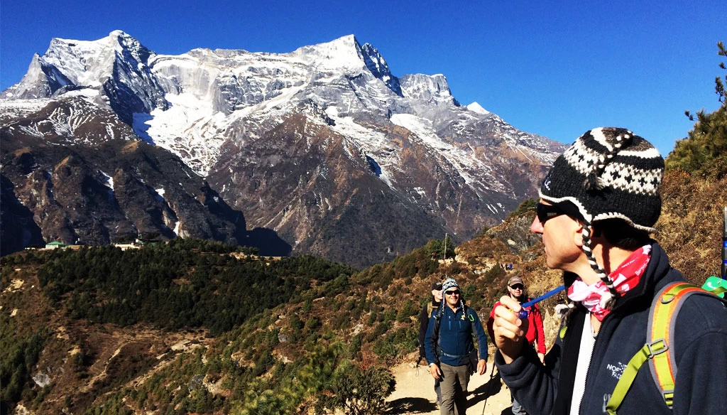 On the way to Tengboche