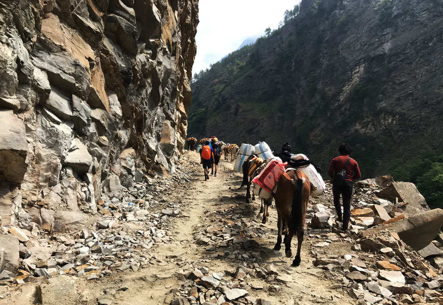 manaslu circuit trek altitude