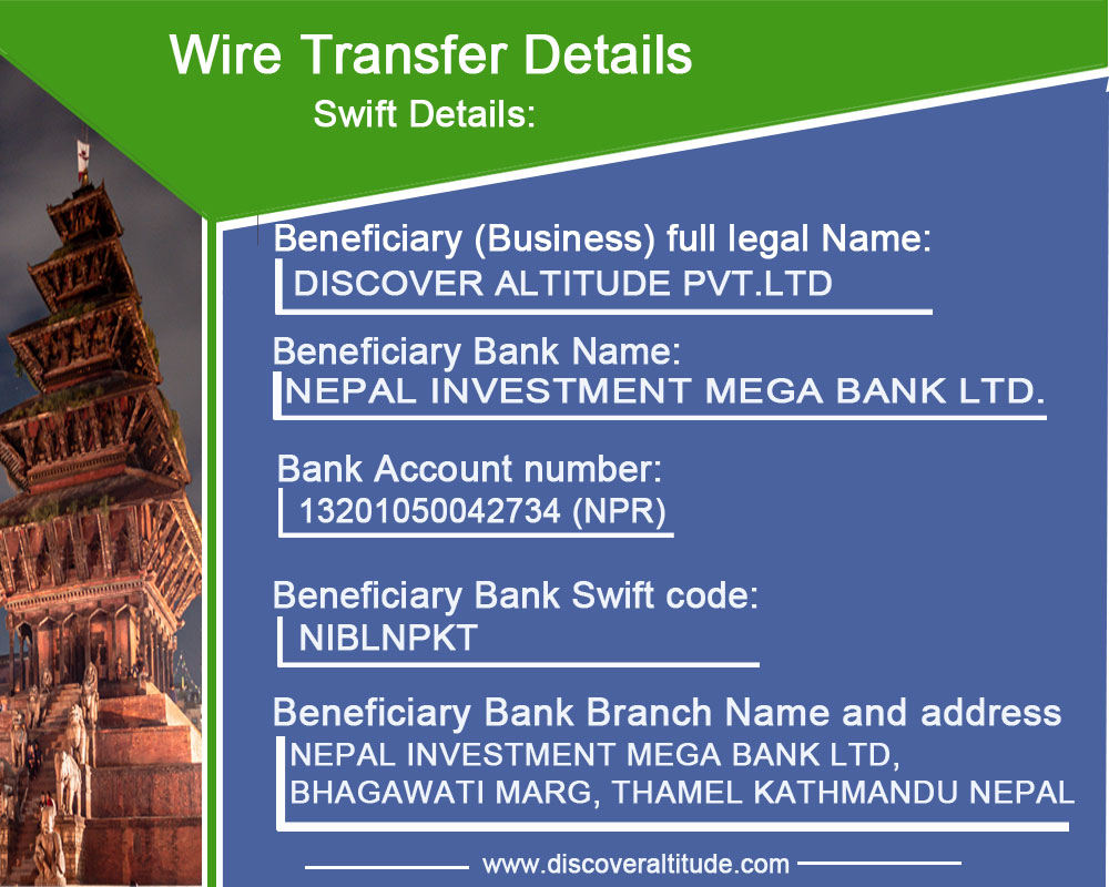Bank Transfer Details 
