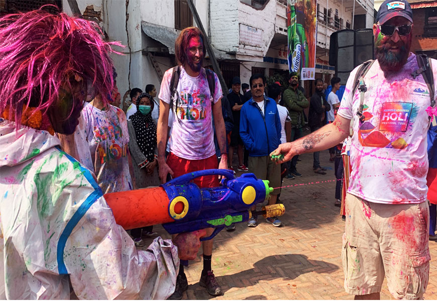 holi festival in Nepal