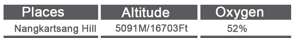 Nagarjuna Hll Altitude and Oxygen Level