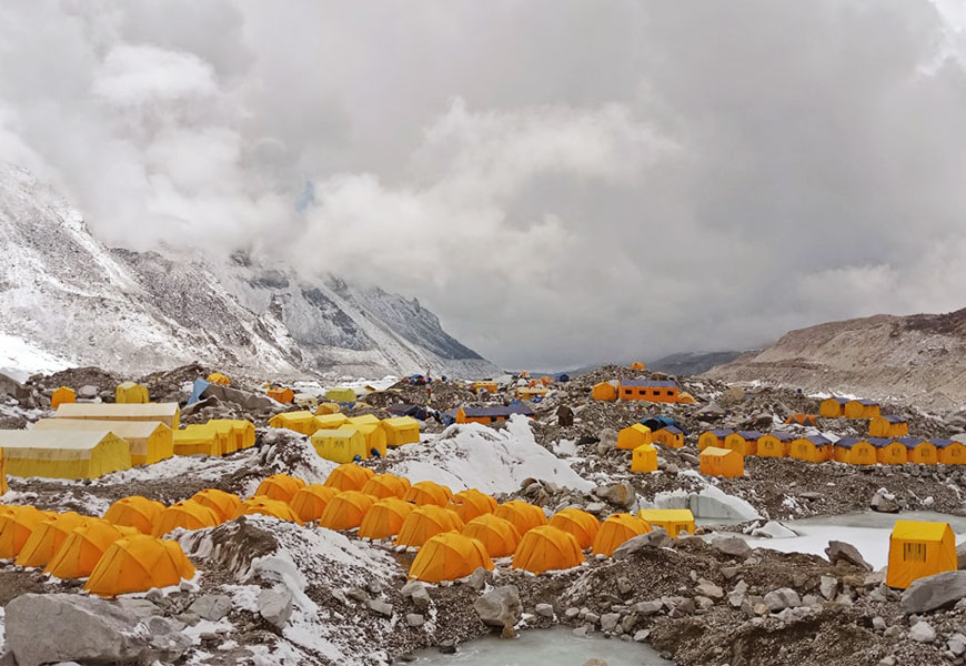 Everest Base Camp Relocated 