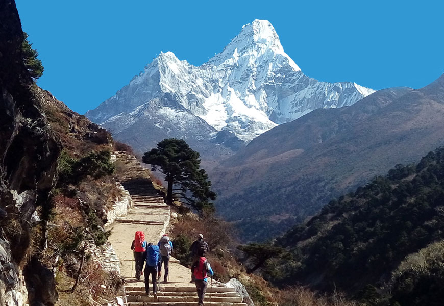 mount everest base camp trek km