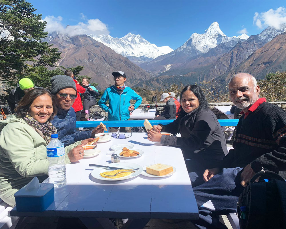 breakfast at everest view hotel