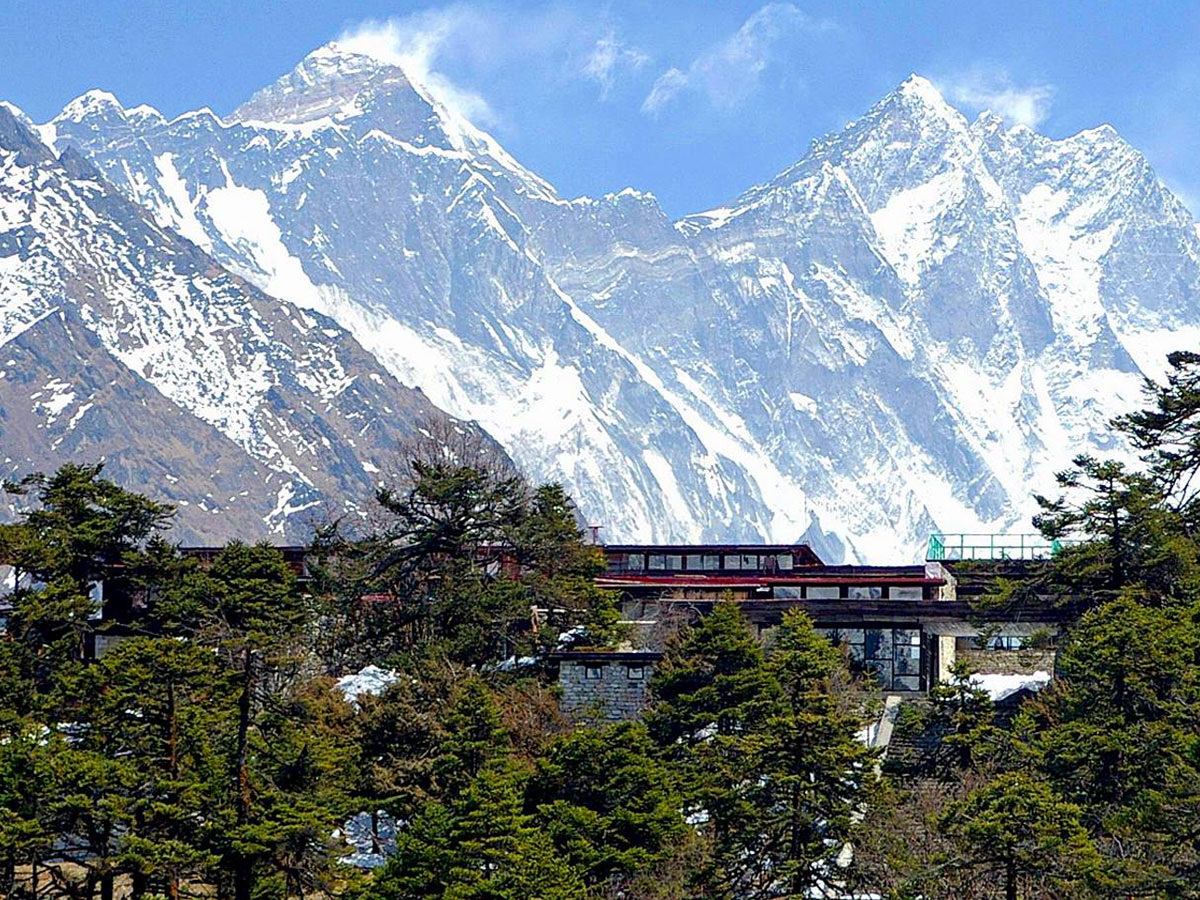 Hotel Everest View with Mount Everest Background