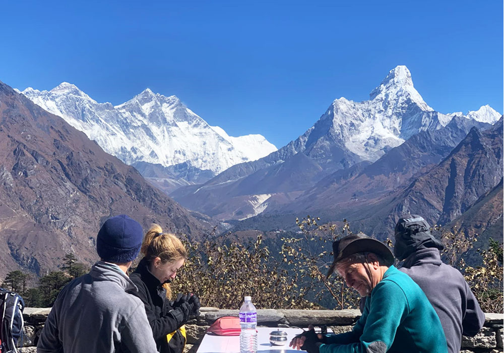 breakfast at Everest View Hotel