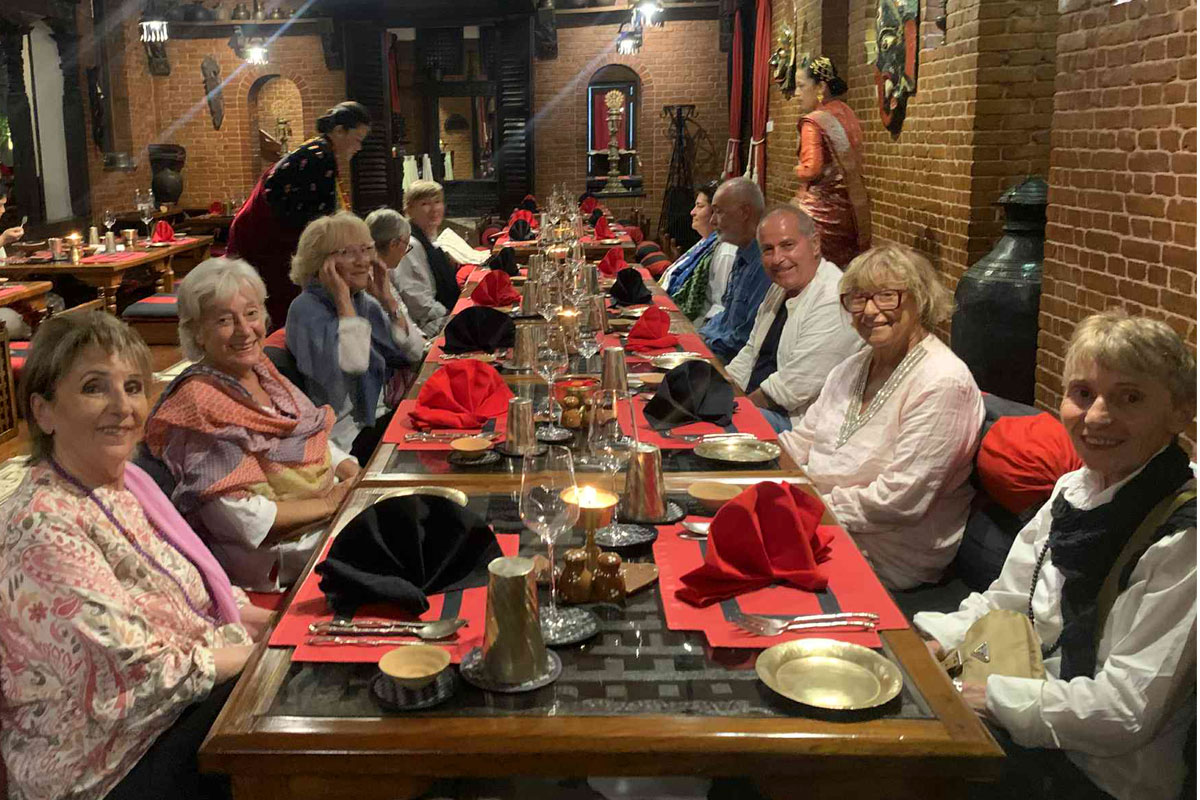 dinner in dwarika's hotel
