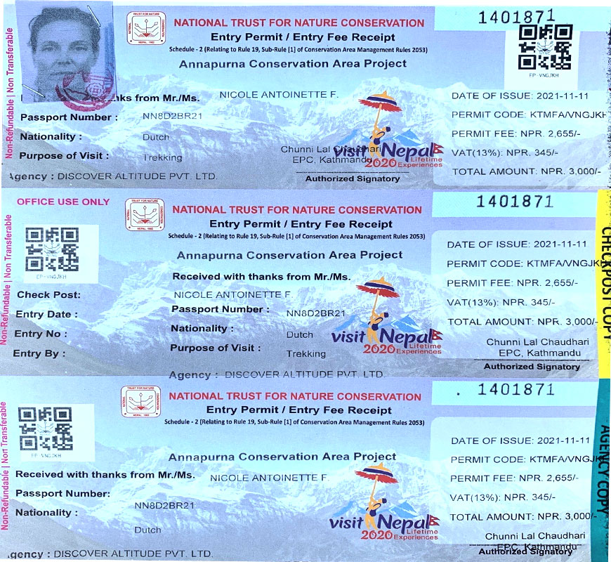 nar phu valley trek permit