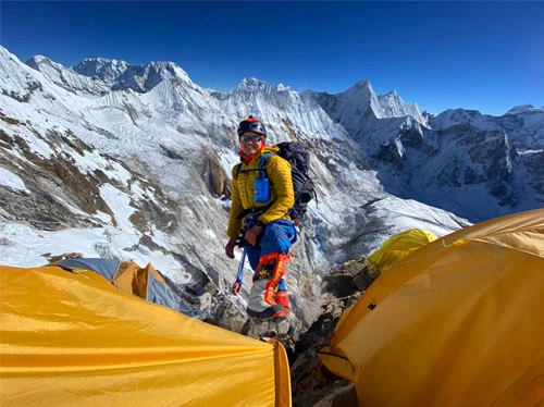 Ama Dablam camp two looking amazing EnRoute to Summit