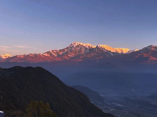 view from Sarangkot Pokhara
