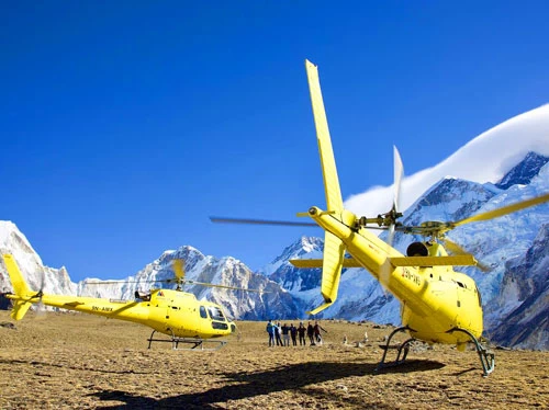 Kalapatthar with Helicopter