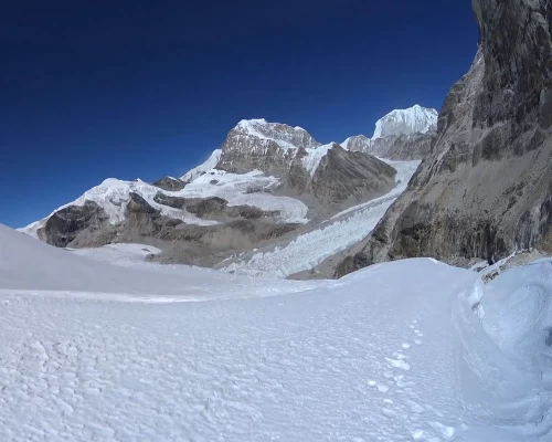 A View From The Tashi Lapcha Pass Trek.