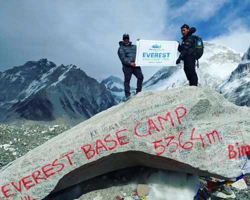 At Everest Base Camp
