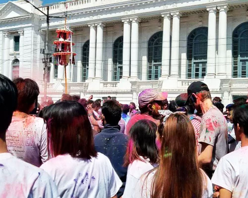 Basantapur Area During Holi