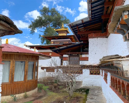 Beautiful Monastery In Bhutan