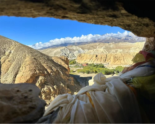 Beautiful View From Cave Window