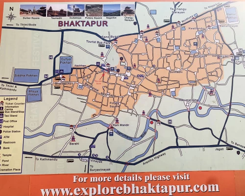 bhaktapur tour map