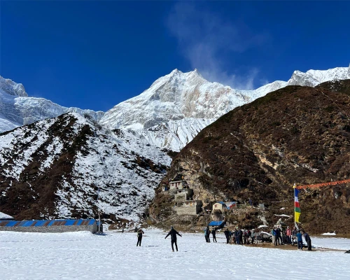 Clear View Of Mount Manaslu