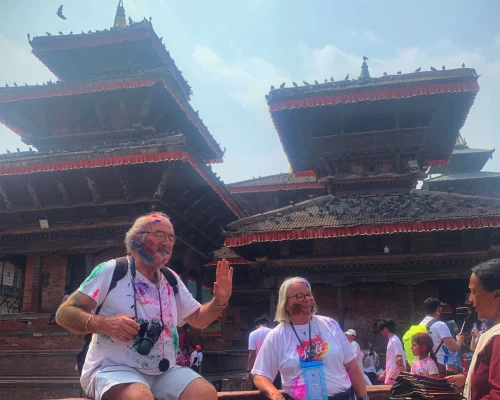Couple Enjoying Holi Celebration
