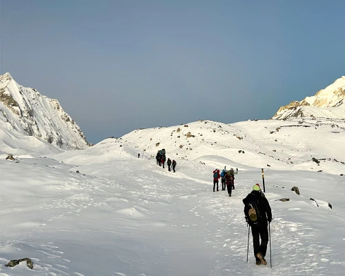 Crossing Larke Pass