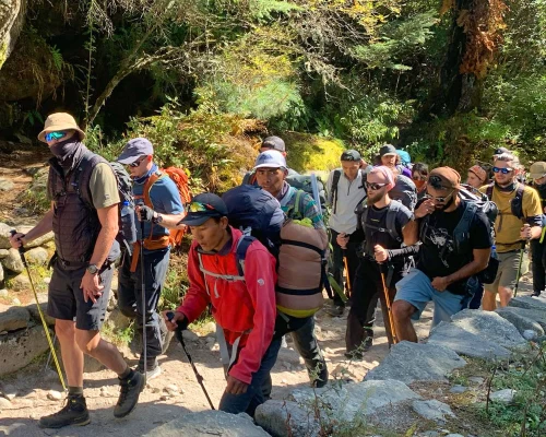 Crowd On The Trail