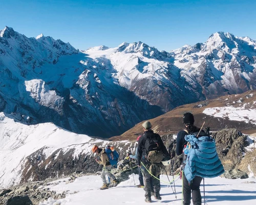 Descending From Yala Peak