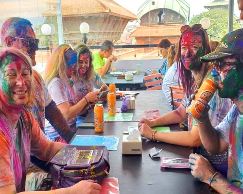 Drinks Break During Holi
