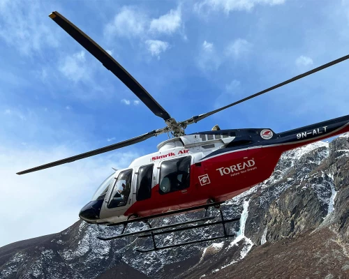 Flying From Kalapatthar To Hotel Everest View