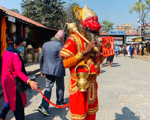 Hanuman At Pashupatinath