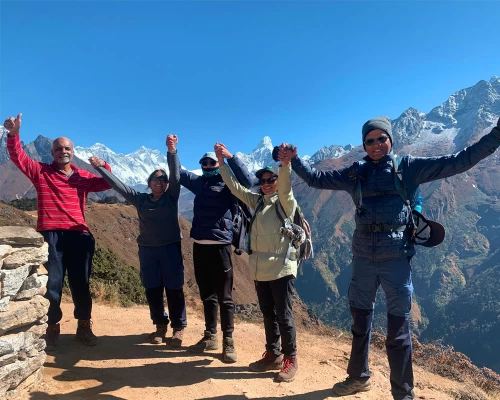 Happiness After Reaching Everest View Point