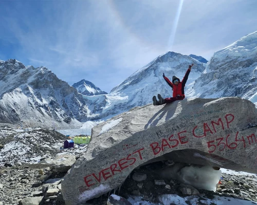 Happy Moment At Base Camp