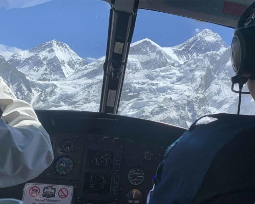 Mount Everest Seen From Helicopter