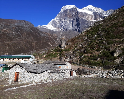 mountain and tea house
