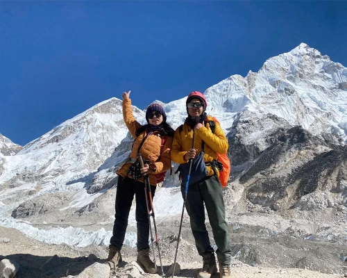 Mt Everest On Backround