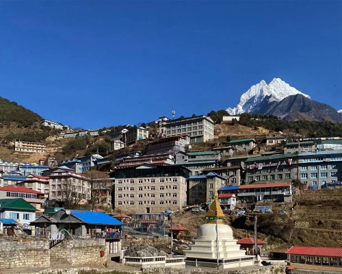 Namche Bazaar From Botton